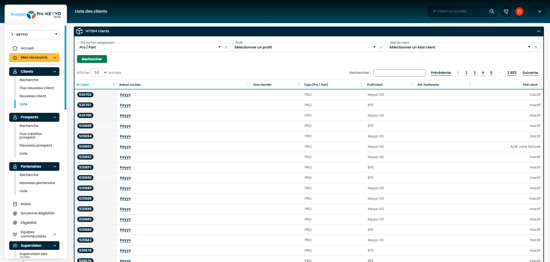 <strong>Profitez d'une vision claire et centralisée de votre parc clients</strong>