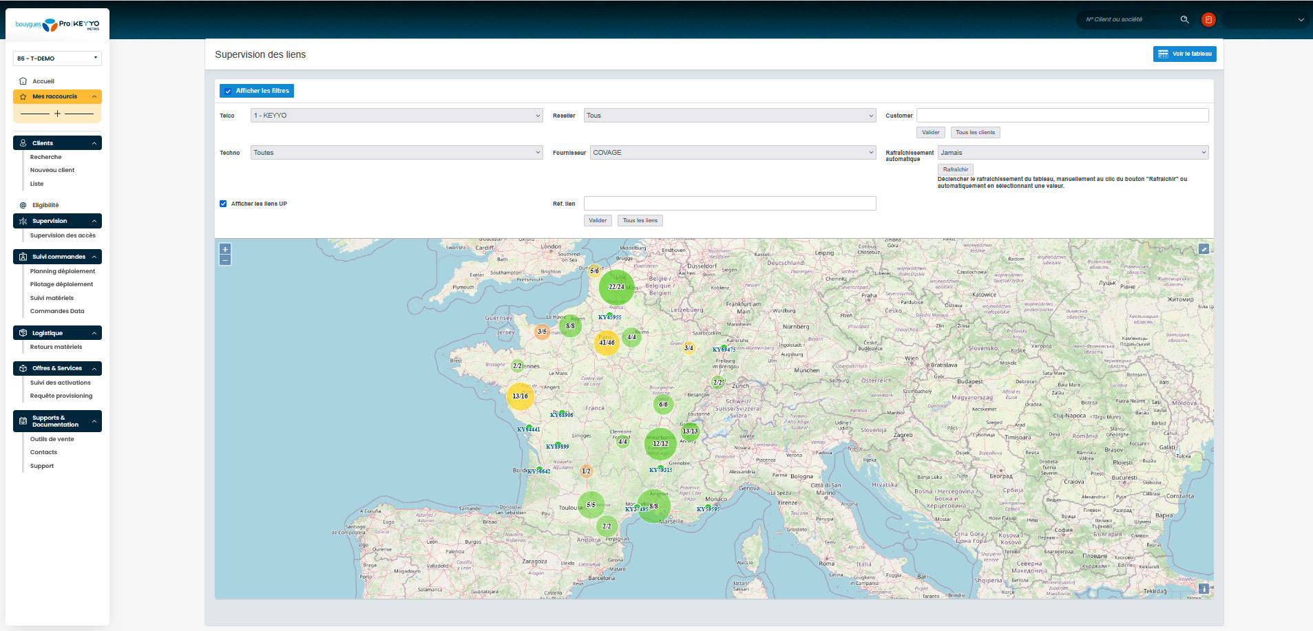<strong>Monitorez les liens actifs de vos clients</strong>